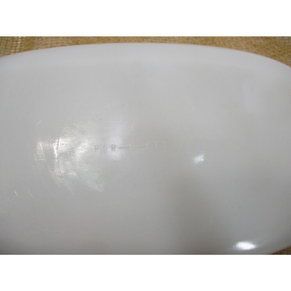 Lot 2 Vintage 1960s Dynaware  Milk Glass Brown Daisy like pyrex  Pyr-O-Rey bowl - Picture 7 of 7